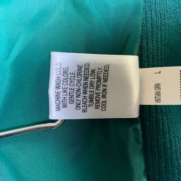 Croft & Barrow vest womens large quilted green brown - Picture 3 of 8